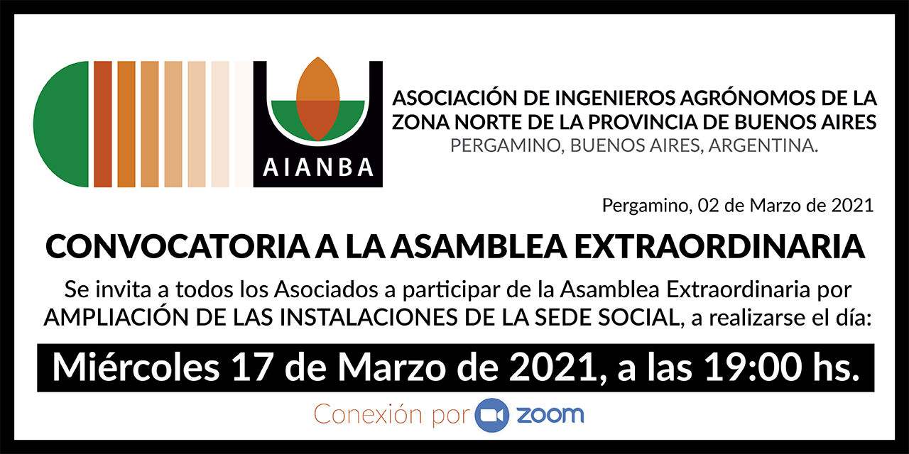 Llamado a Asamblea Extraordinaria, 2021
